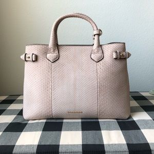 Burberry Python Banner Handbag